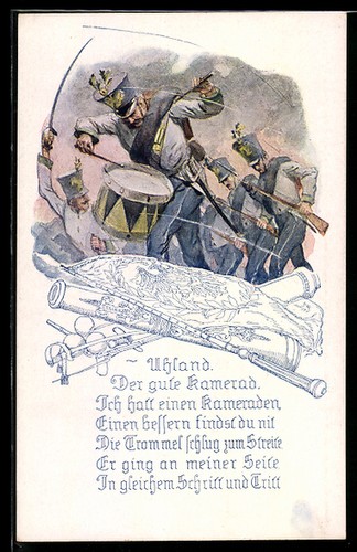Künstler soldaten beim - künstler-ak,