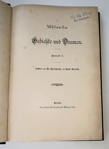 Uhlands gedichte und - gedichte,