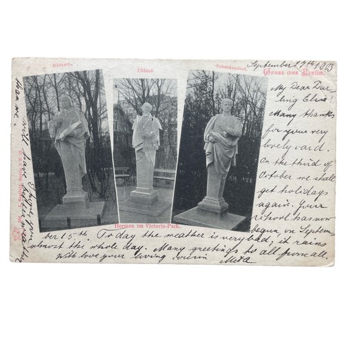 Postkarte berlin gelaufen 1903 - berlin,