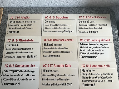 Zuglaufschilder ic - 9, zuglaufschilder-ic