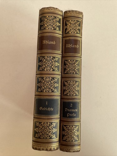 Altes buch uhlands werke - x,