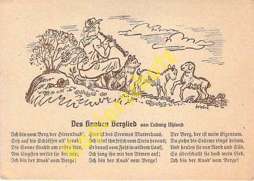 Künstler lied des knaben - lied, "des