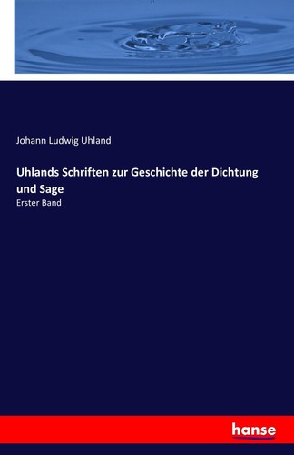 Uhlands schriften zur - schriften,