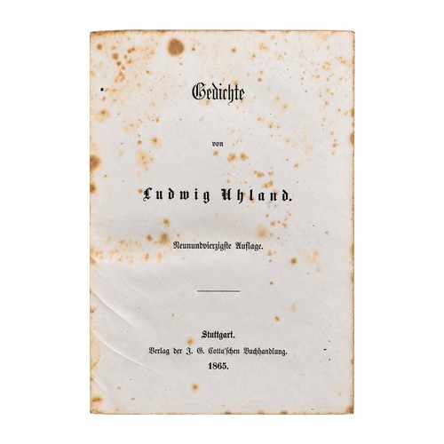 Ludwig uhland gedichte - uhland, –
