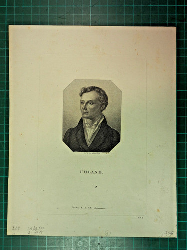 Uhland kupferstich in - kupferstich,